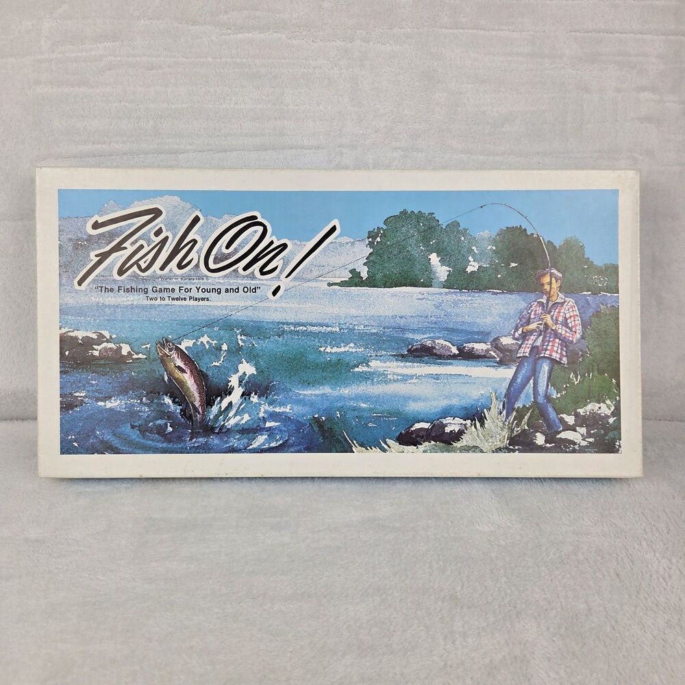 Vintage 1978 Fish On! Fishing Board Game Complete Amazing Condition